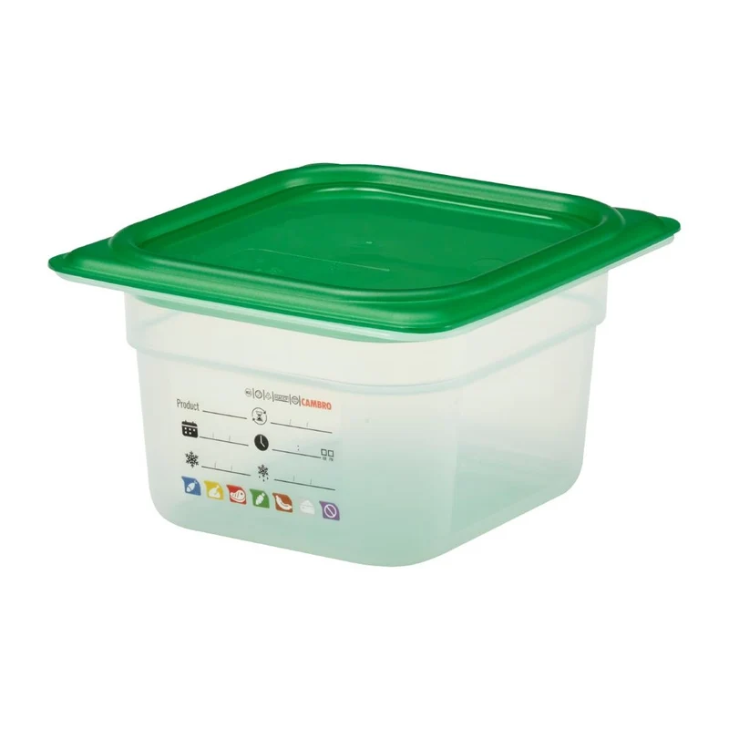 Bac en polypropylène Cambro Safetrak IML GN 1/6 100mm