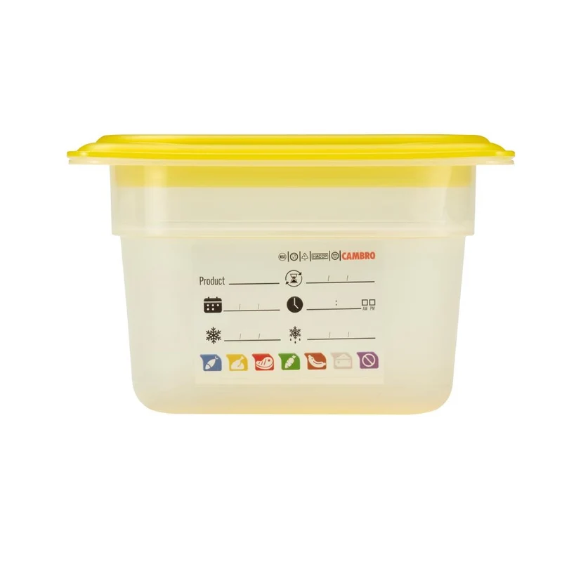 Bac en polypropylène Cambro Safetrak IML GN 1/6 100mm