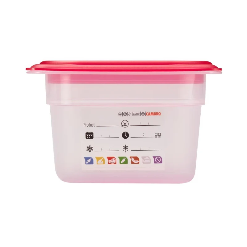 Bac en polypropylène Cambro Safetrak IML GN 1/6 100mm