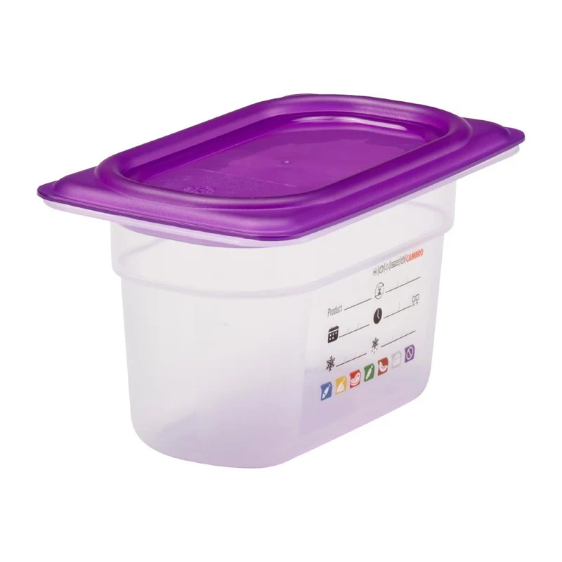 Bac en polypropylène Cambro Safetrak IML GN 1/9 100mm