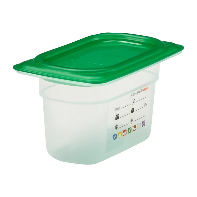 Bac en polypropylène Cambro Safetrak IML GN 1/9 100mm