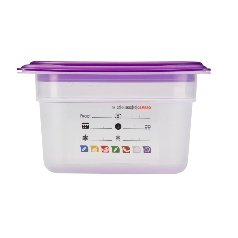 Bac en polypropylène Cambro Safetrak IML GN 1/9 100mm