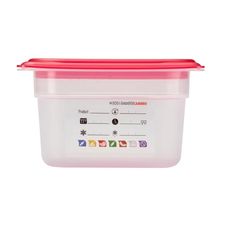 Bac en polypropylène Cambro Safetrak IML GN 1/9 100mm
