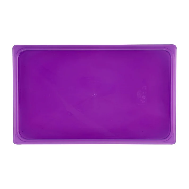 Couvercle hermétique en polypropylène GN 1/1 Cambro Safetrak IML violet