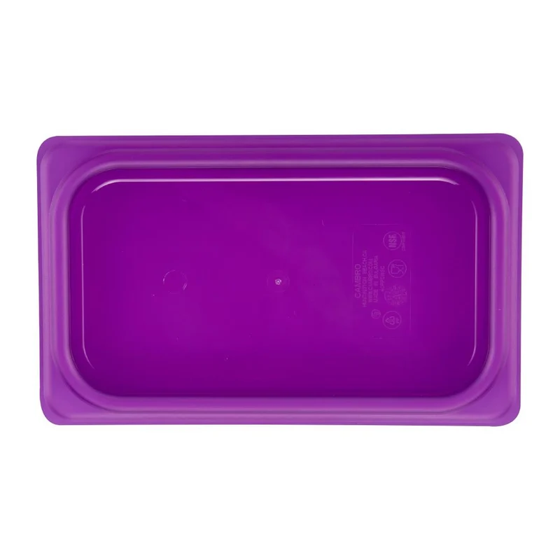 Couvercle hermétique en polypropylène GN 1/4 Cambro Safetrak IML violet