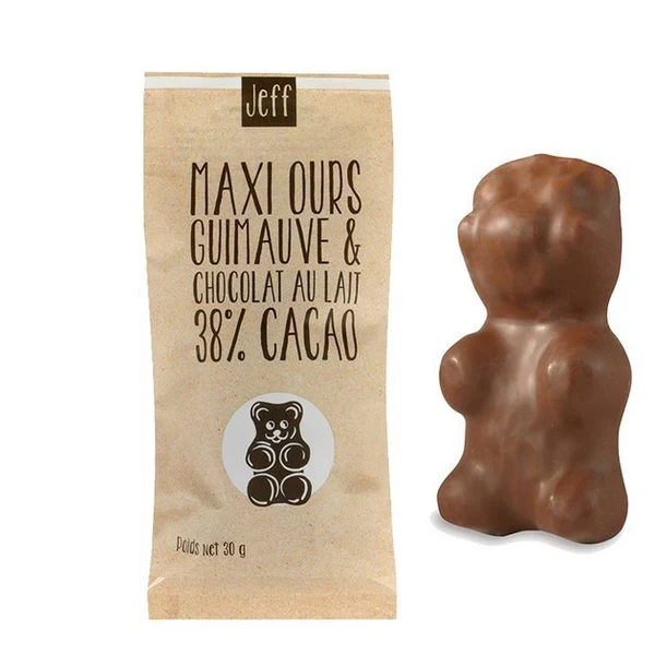 Maxi ours guimauve chocolat au lait