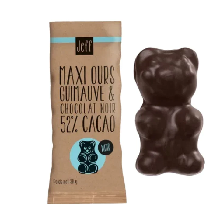 Maxi ours guimauve chocolat noir