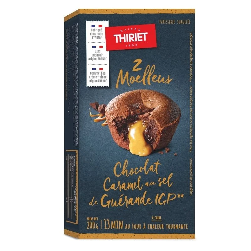 Moelleux au chocolat et caramel
