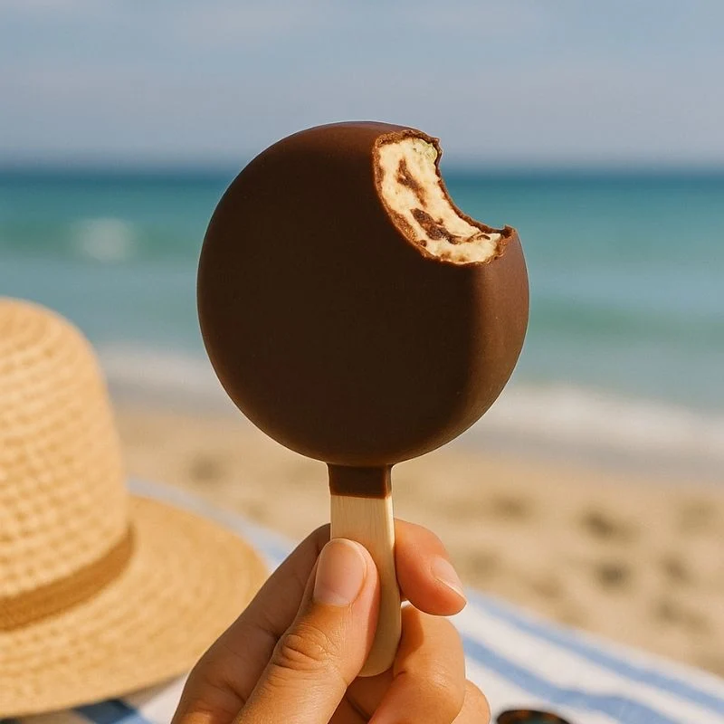 Barres glacées véganes caramel salé
