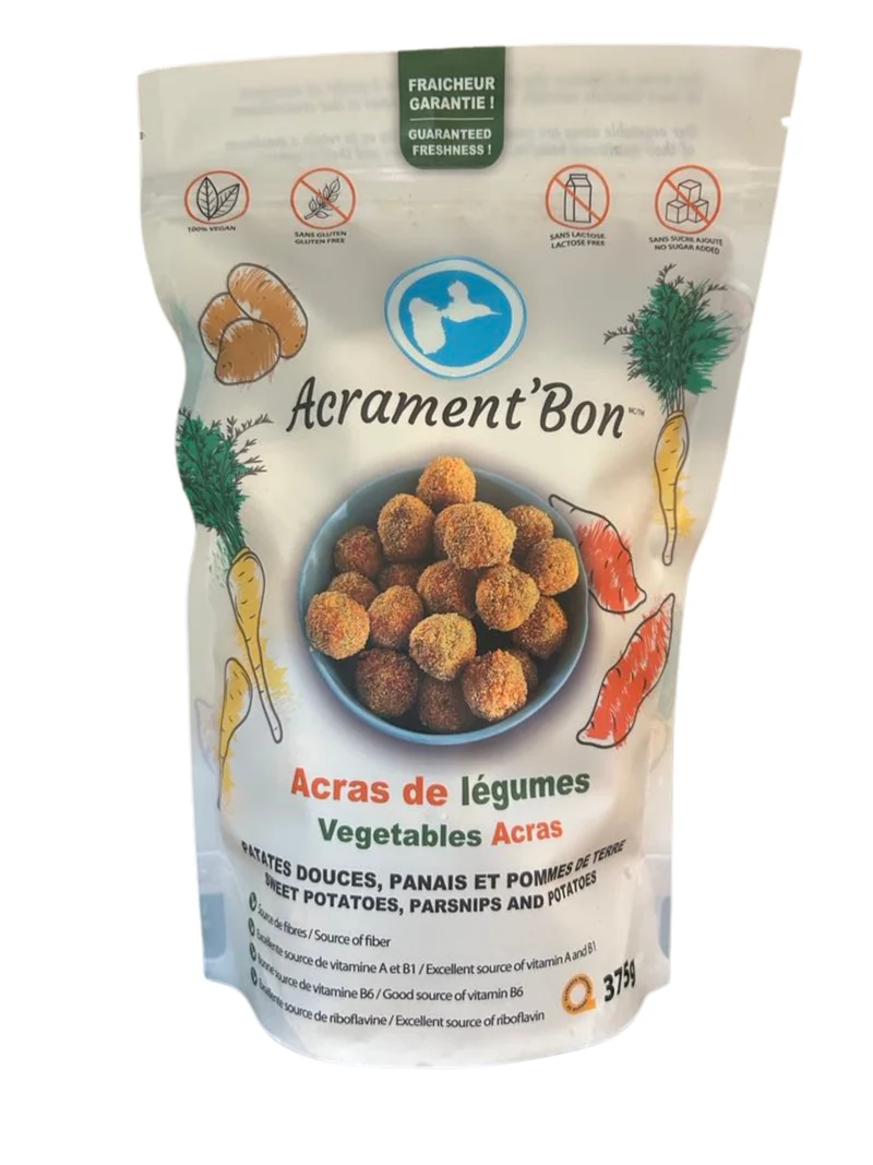 Acras aux patates douces, panais et pomme de terre