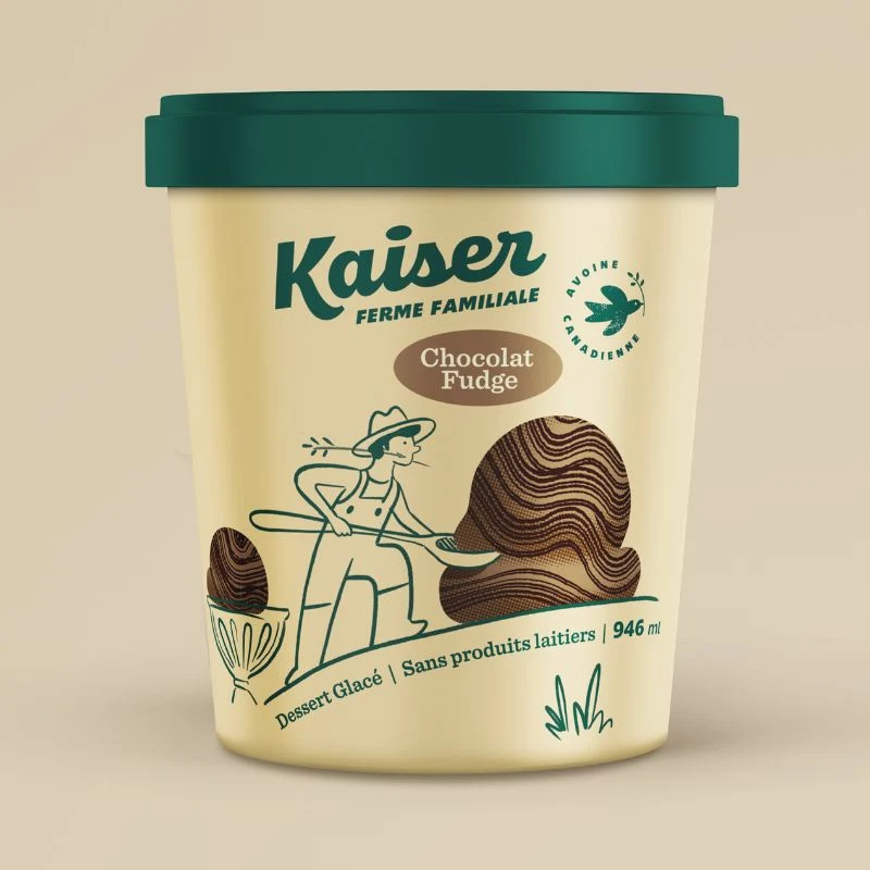 Crème glacée végane au chocolat