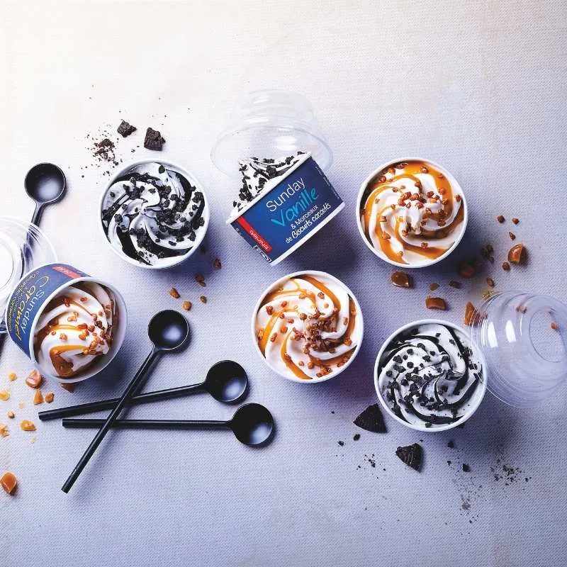 4 Sundae vanille & biscuits