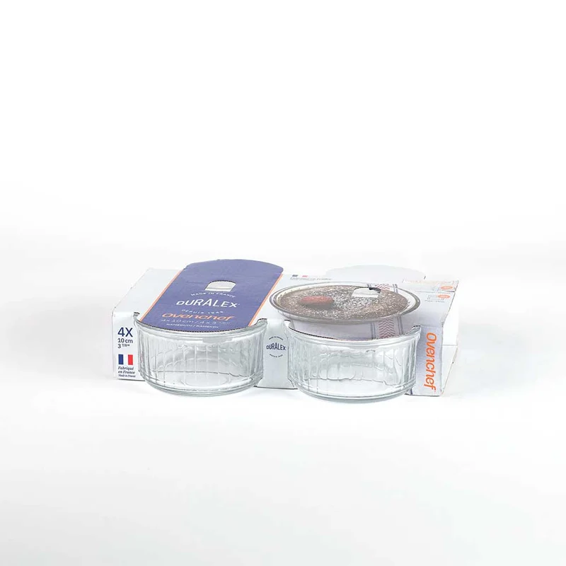 Lot de 4 ramequins en verre 24 cl diamètre 10 cm - DURALEX