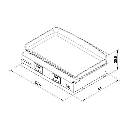 Plancha électrique Initial 65 Inox - ENO
