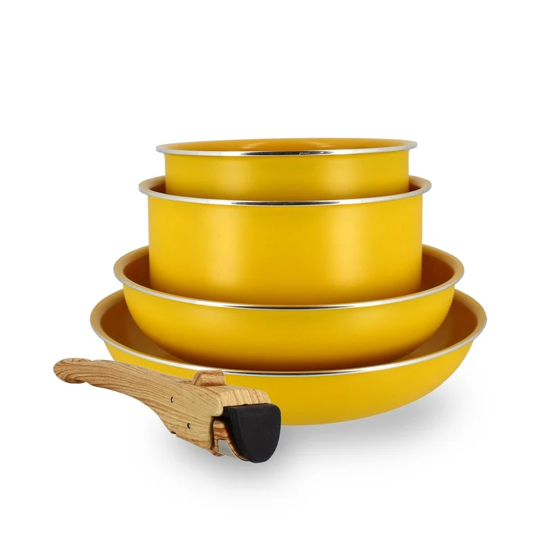 Set de 5 pièces en aluminium recyclé amovible