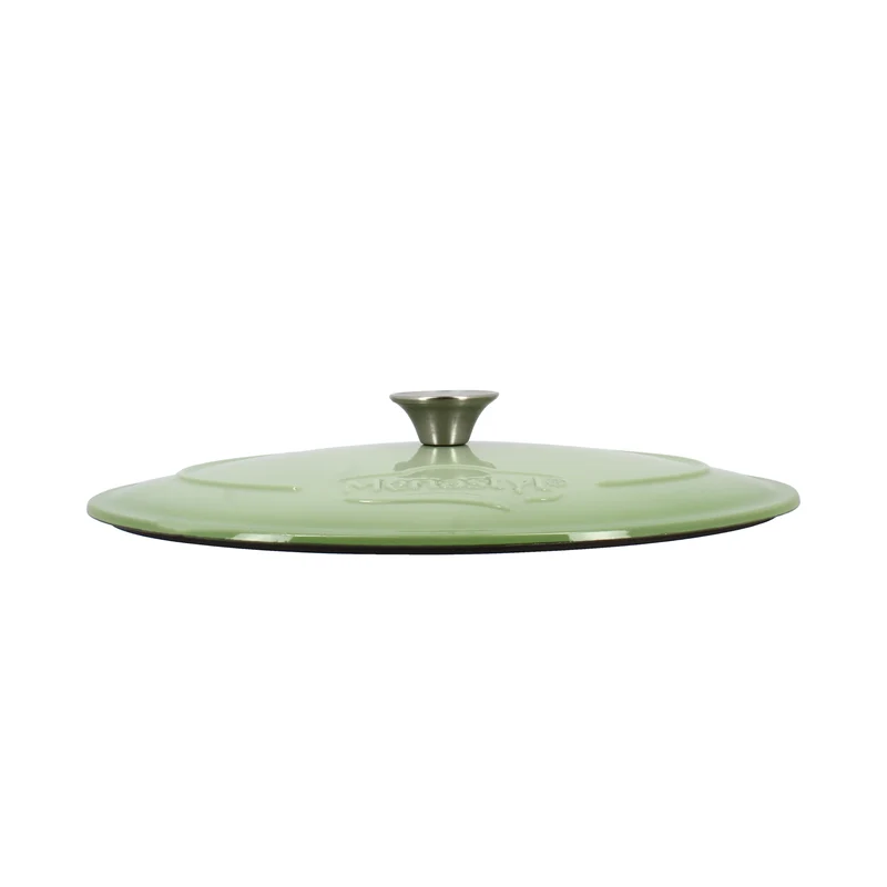 Cocotte Colette ovale 6.5 litres en fonte verte
