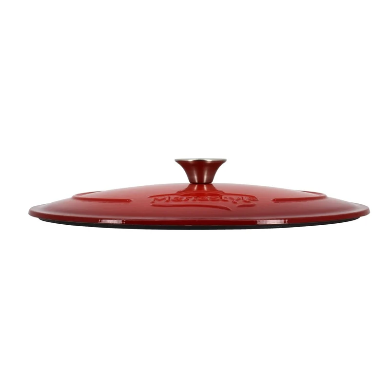 Cocotte Colette ovale 9 litres en fonte rouge
