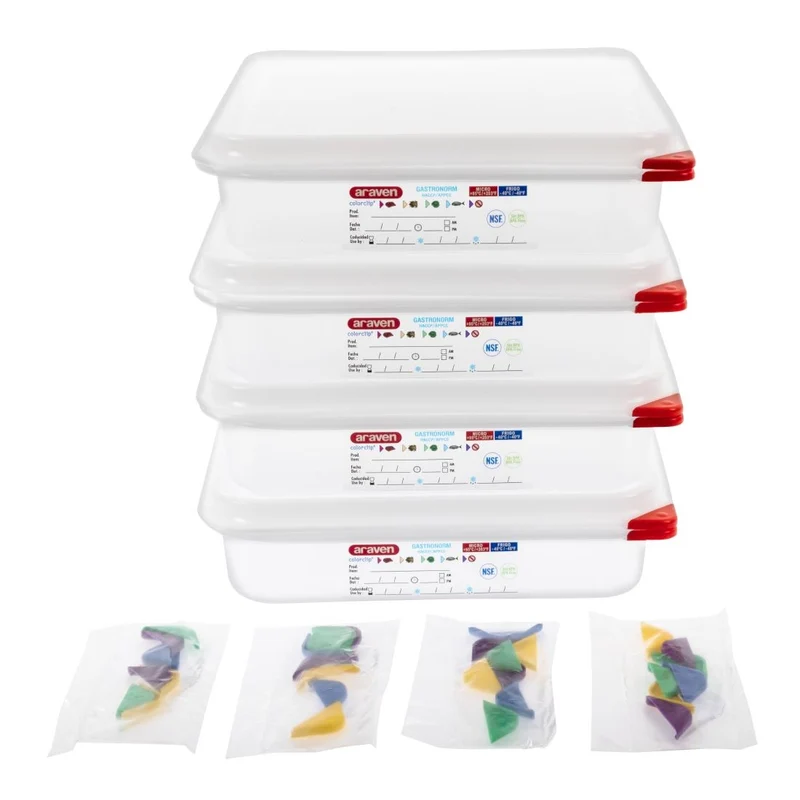 Boîte alimentaire GN 1/2 Araven 4L (lot de 4)