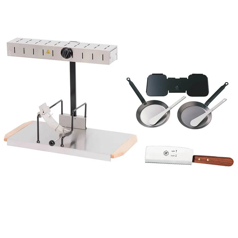 Appareil à Raclette Alpage avec kit reblochonnade et couteau INCLUS - Bron Coucke