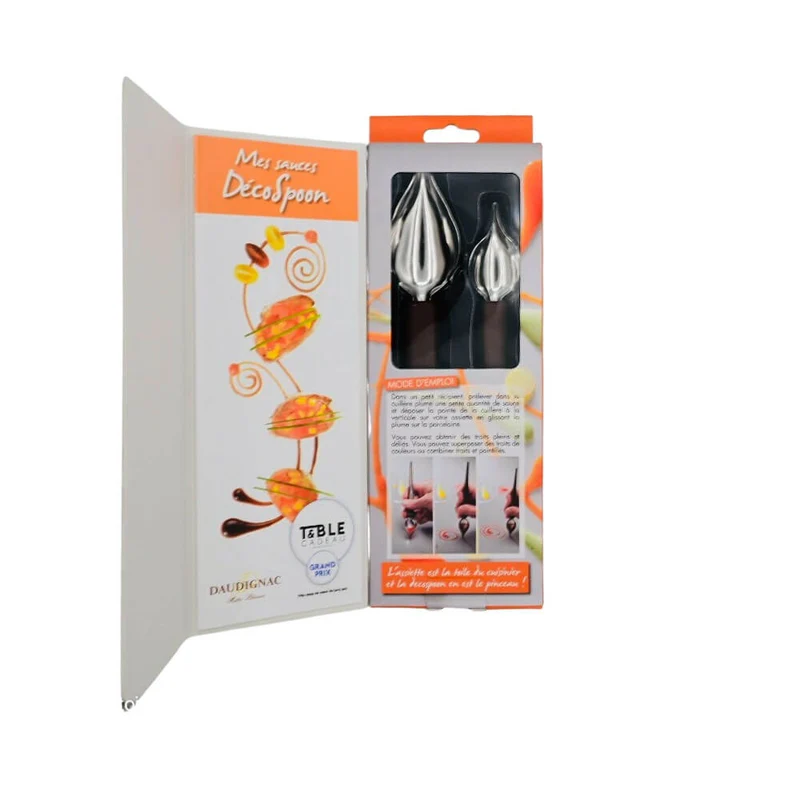 Cuillère Plume inox pour dressage assiette - Daudignac