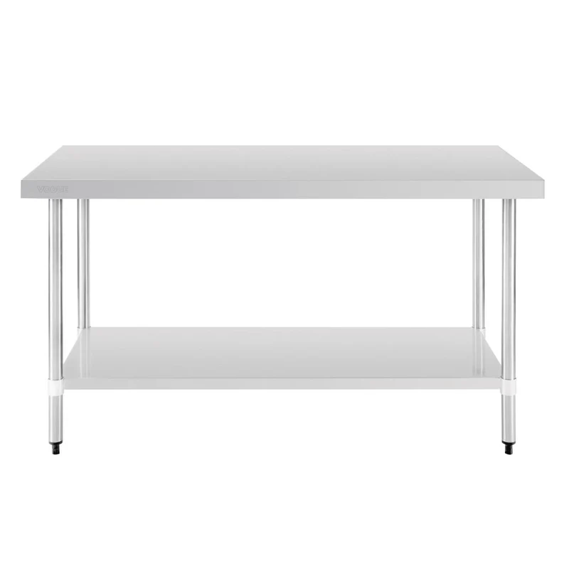 Table en acier inoxydable sans rebord Vogue 1500 x 700mm