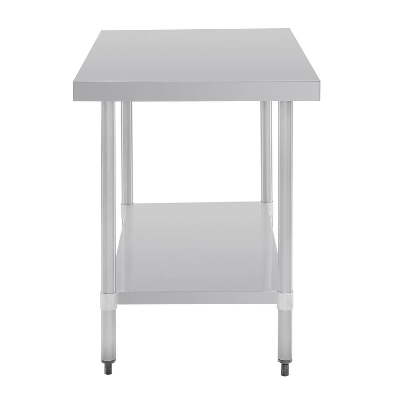 Table en acier inoxydable sans rebord Vogue 1200 x 700mm