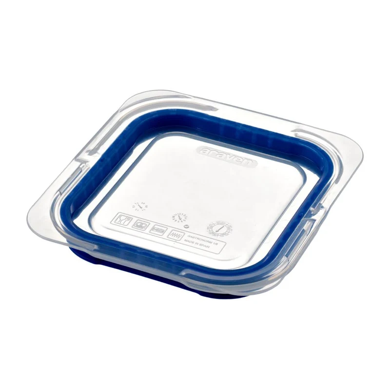 Couvercle bleu en ABS sans BPA Araven GN1/6