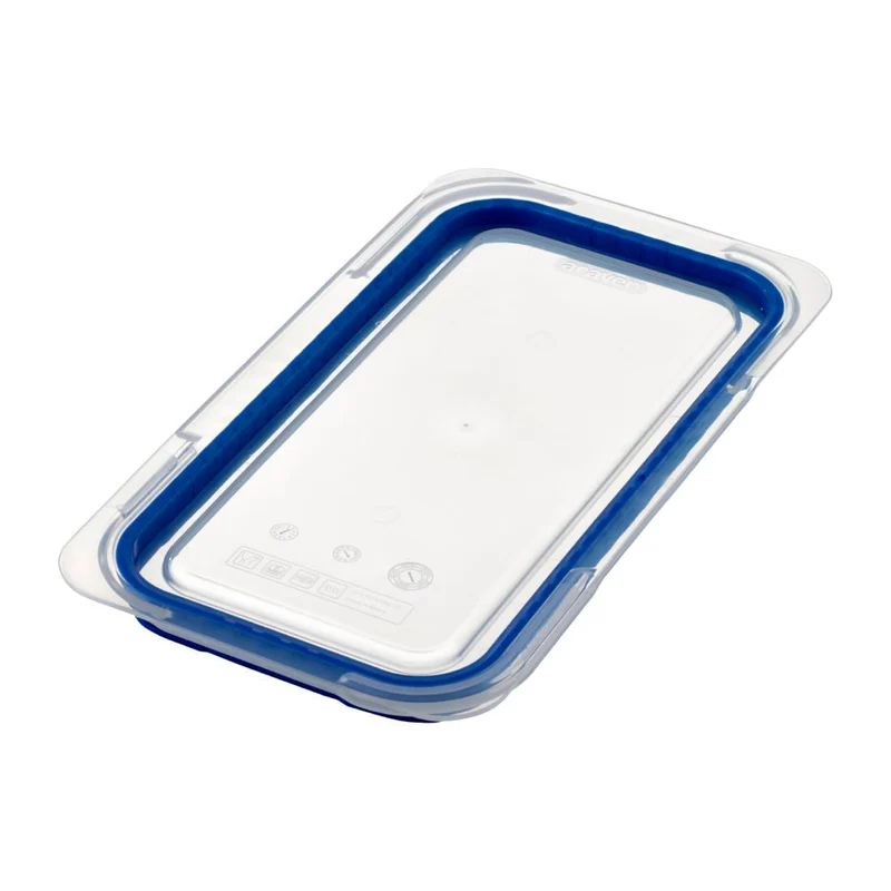 Couvercle bleu en ABS sans BPA Araven GN 1/3