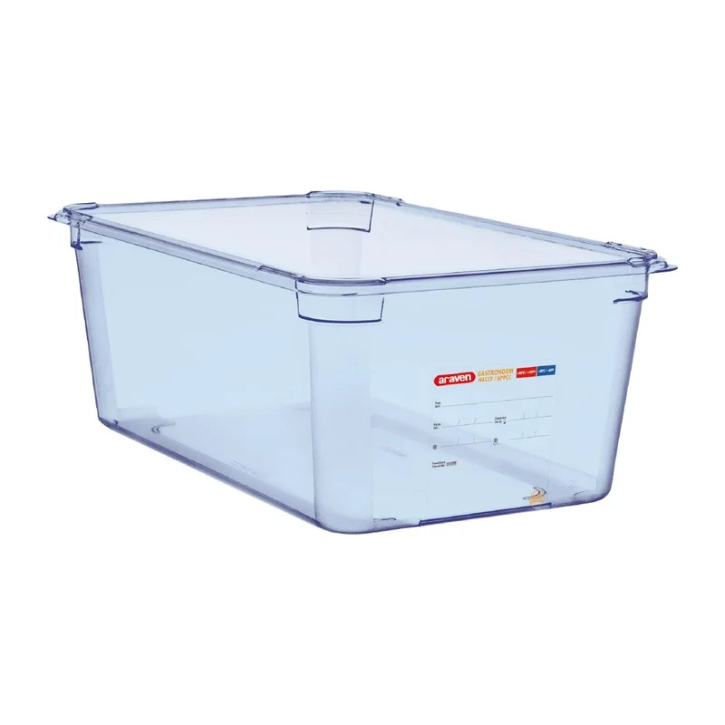 Boîte hermétique bleue en ABS sans BPA Araven GN1/1 200mm