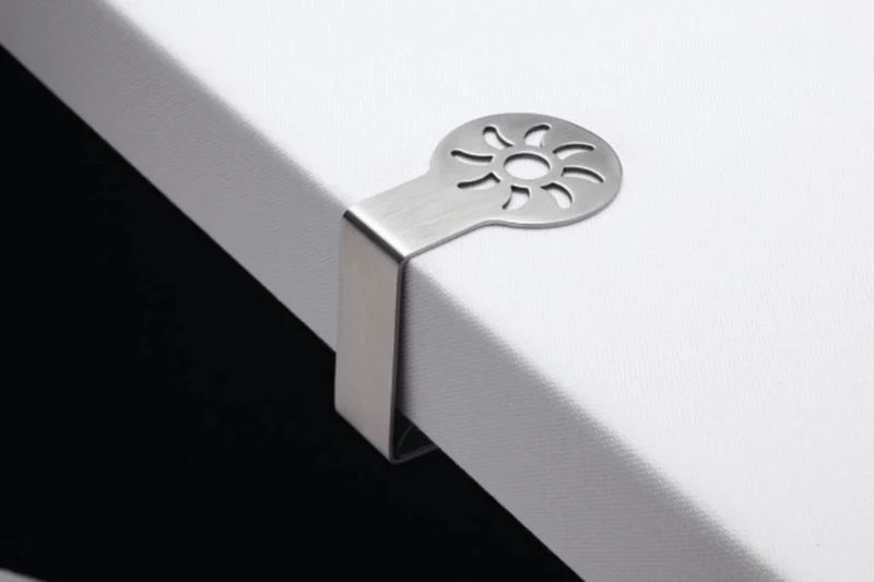 Set de 4 pinces à nappe KitchenCraft Sunshine en acier inox