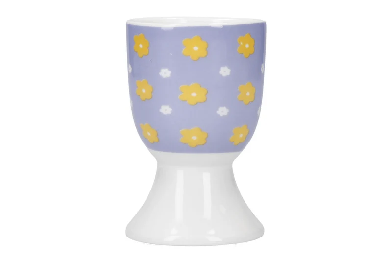Set de 4 coquetiers KitchenCraft Soleada en porcelaine motifs floraux