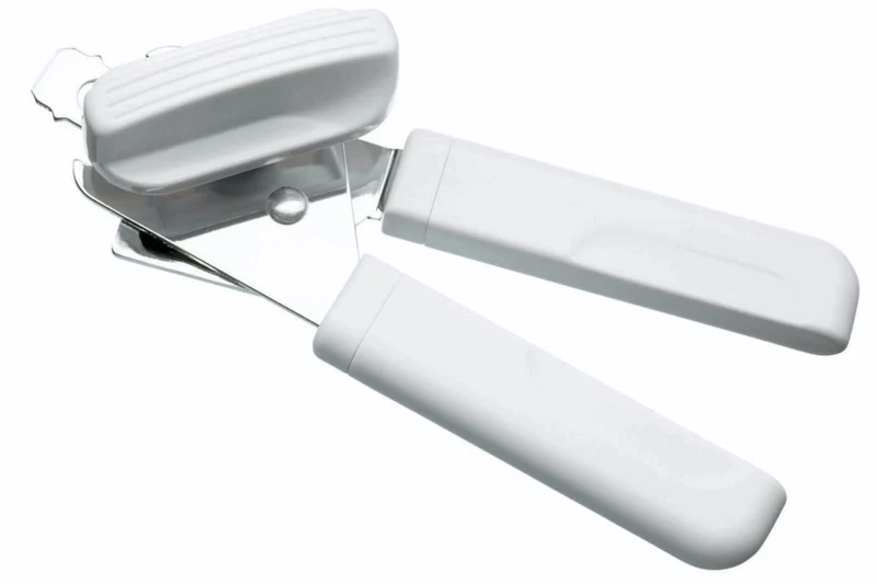 Ouvre-boîte KitchenCraft en acier inox et ABS blanc