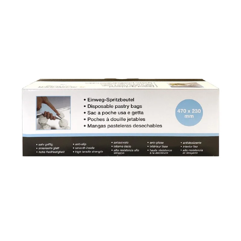 Poches à douilles jetables Schneider bleues 470mm (lot de 100)
