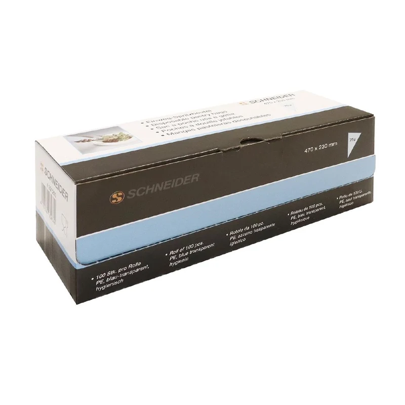 Poches à douilles jetables Schneider bleues 470mm (lot de 100)