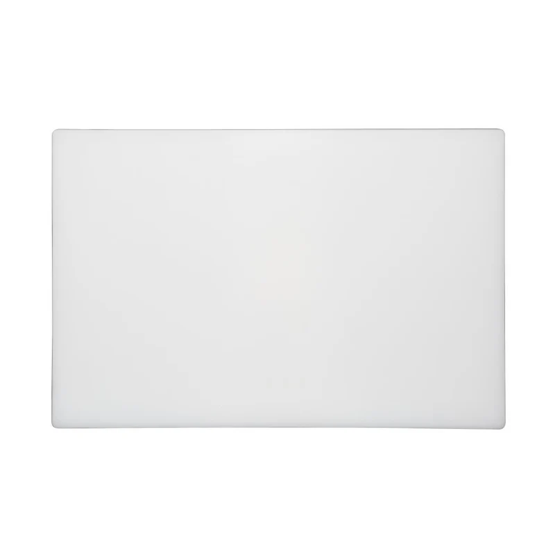 Planche à découper antibactérienne basse densité Hygiplas blanche