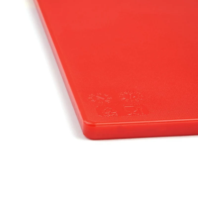Planche à découper antibactérienne basse densité Hygiplas rouge