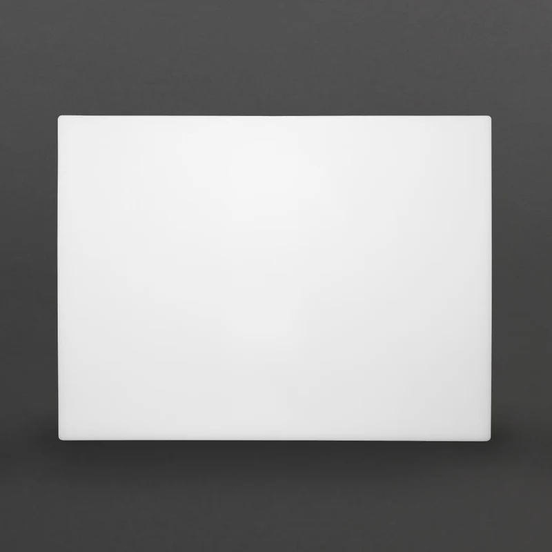 Grande planche à découper basse densité Hygiplas blanche