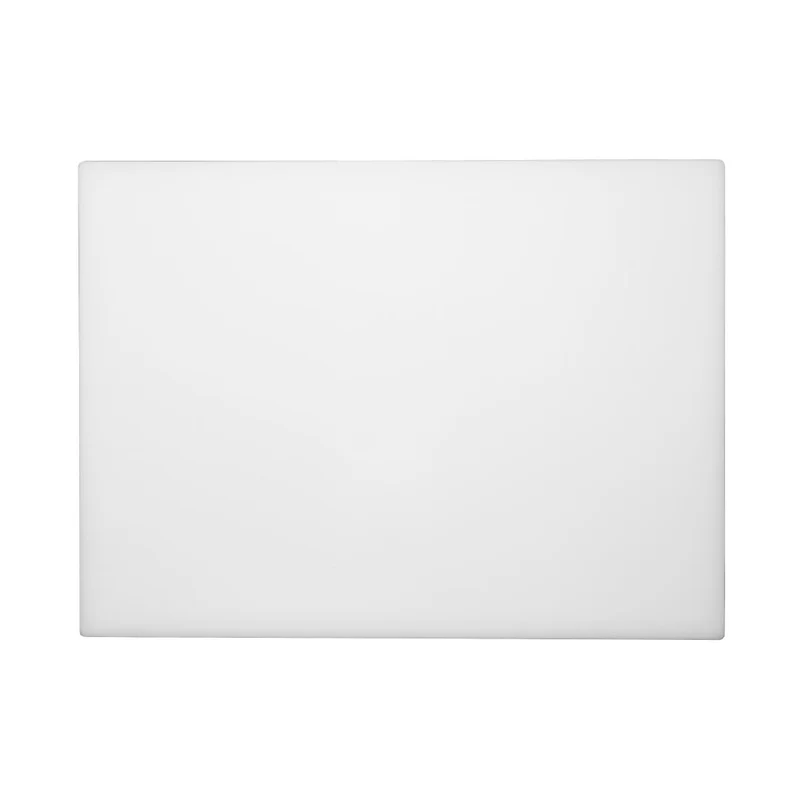 Grande planche à découper épaisse basse densité Hygiplas blanche