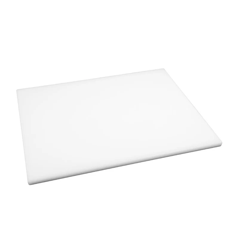 Grande planche à découper épaisse basse densité Hygiplas blanche