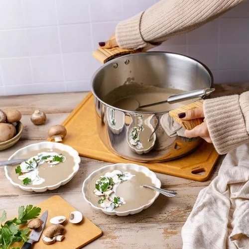 Lot de 4 Casseroles inox Casteline poignée amovible - CRISTEL