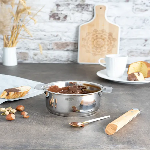 Lot de 4 Casseroles inox Casteline poignée amovible - CRISTEL
