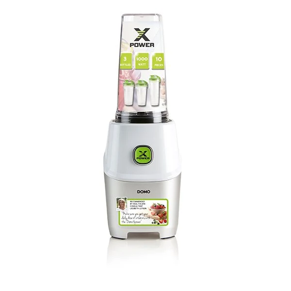 Blender Xpower et 3 bouteilles 1000 W DO700BL Domo