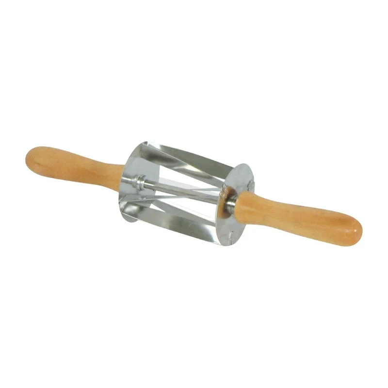 Rouleau à mini croissants en inox poignée bois Gobel Louis Tellier 345x75x75mm