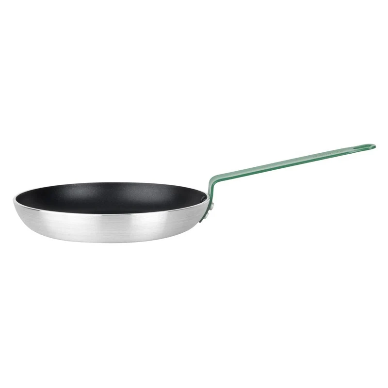 Poêle en aluminium antiadhésive Hygiplas Teflon Platinum Plus 280mm verte