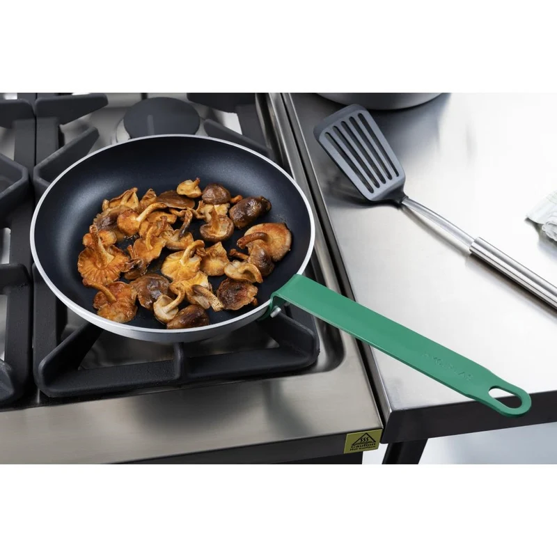 Poêle en aluminium antiadhésive Hygiplas Teflon Platinum Plus 280mm verte