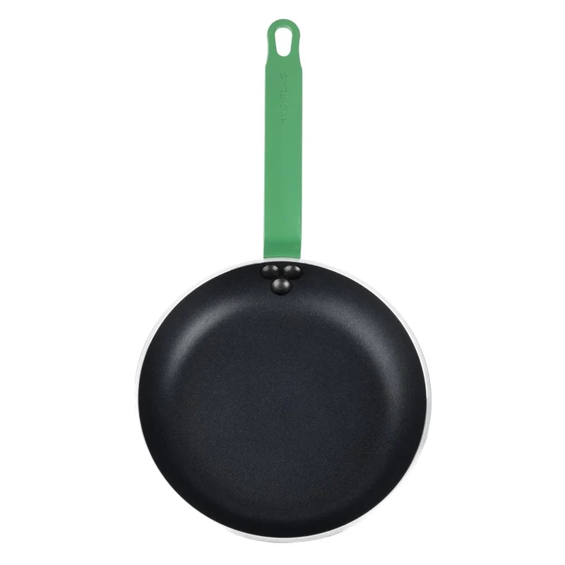 Poêle en aluminium antiadhésive Hygiplas Teflon Platinum Plus 240mm verte