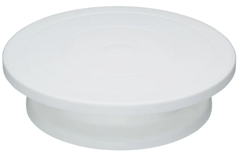 Présentoir à gâteaux rotatif Kitchencraft en polymère blanc diamètre 28cm