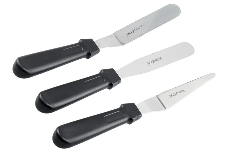 Set de 3 spatules KitchenCraft en acier inoxydable