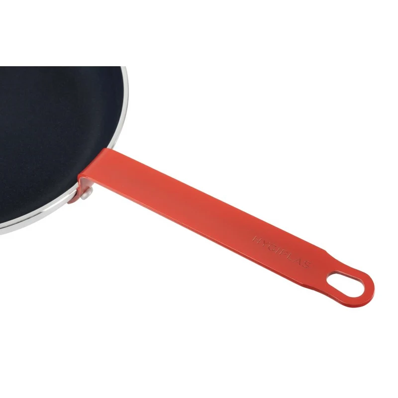 Poêle aluminium antiadhésive Teflon Platinum Plus Hygiplas avec manche rouge 280mm