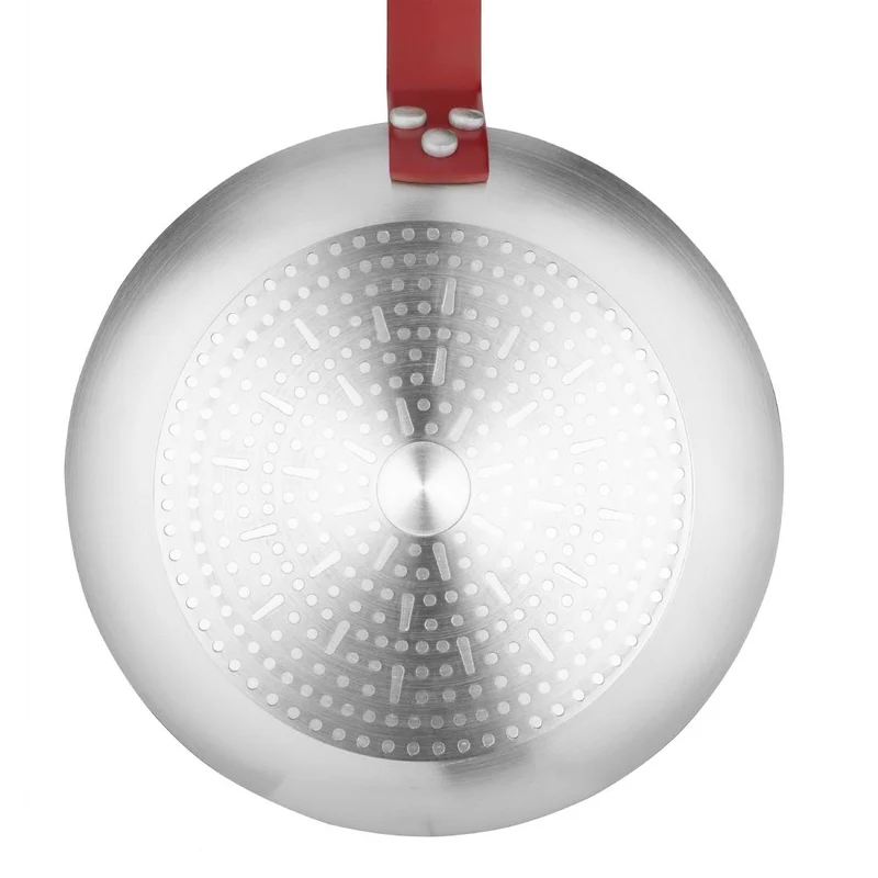 Poêle en aluminium antiadhésive Hygiplas Teflon Platinum Plus 200mm rouge